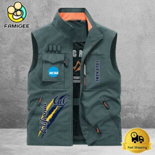 NCAA California Golden Bears Breathable Summer Sleeveless Jacket, Fishing Vest