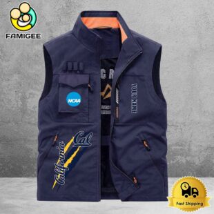 NCAA California Golden Bears Breathable Summer Sleeveless Jacket, Fishing Vest
