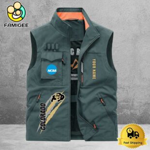 NCAA Colorado Buffaloes Breathable Summer Sleeveless Jacket, Fishing Vest