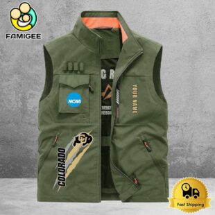 NCAA Colorado Buffaloes Breathable Summer Sleeveless Jacket, Fishing Vest