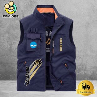 NCAA Colorado Buffaloes Breathable Summer Sleeveless Jacket, Fishing Vest