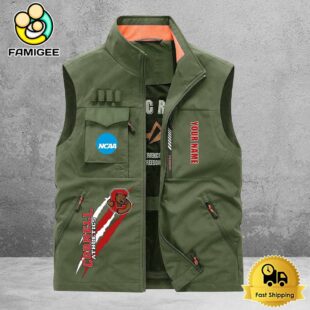 NCAA Cornell Big Red Breathable Summer Sleeveless Jacket, Fishing Vest