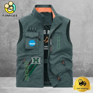 NCAA Hawaii Rainbow Warriors Breathable Summer Sleeveless Jacket, Fishing Vest