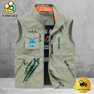 NCAA Hawaii Rainbow Warriors Breathable Summer Sleeveless Jacket, Fishing Vest
