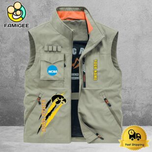 NCAA lowa State Cyclones Breathable Summer Sleeveless Jacket, Fishing Vest