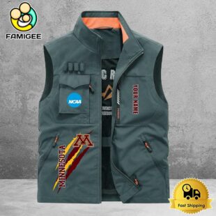 NCAA Minnesota Golden Gophers Breathable Summer Sleeveless Jacket, Fishing Vest