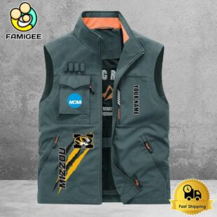 NCAA Missouri Tigers Breathable Summer Sleeveless Jacket, Fishing Vest