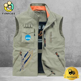 NCAA Navy Midshipmen Breathable Summer Sleeveless Jacket, Fishing Vest