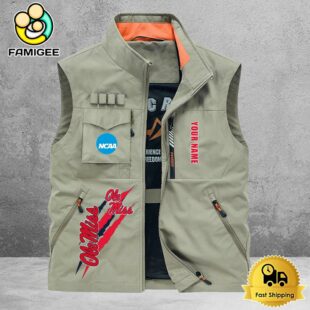 NCAA Ole Miss Rebels Breathable Summer Sleeveless Jacket, Fishing Vest