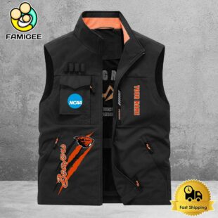 NCAA Oregon State Beavers Breathable Summer Sleeveless Jacket, Fishing Vest