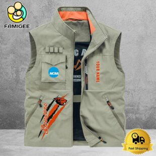 NCAA Oregon State Beavers Breathable Summer Sleeveless Jacket, Fishing Vest