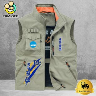 NCAA Pittsburgh Panthers Breathable Summer Sleeveless Jacket, Fishing Vest