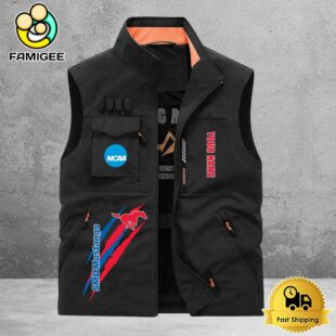 NCAA SMU Mustangs Breathable Summer Sleeveless Jacket, Fishing Vest