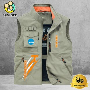 NCAA Tennessee Volunteers Breathable Summer Sleeveless Jacket, Fishing Vest
