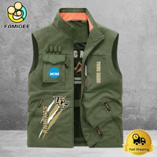NCAA UCF Knights Breathable Summer Sleeveless Jacket, Fishing Vest