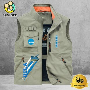 NCAA UCLA Bruins Breathable Summer Sleeveless Jacket, Fishing Vest
