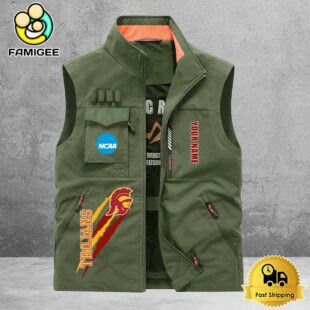 NCAA USC Trojans Breathable Summer Sleeveless Jacket, Fishing Vest
