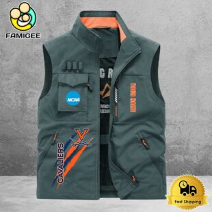 NCAA Virginia Cavaliers Breathable Summer Sleeveless Jacket, Fishing Vest