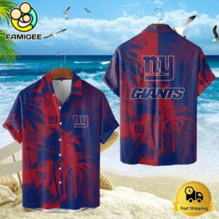 New York Giants Hawaiian Shirt, NFL Resort wear