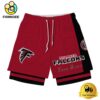 NFL Atlanta Falcons Team Logo Custom Name Double-deck Sport Shorts