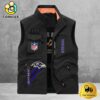 NFL Baltimore Ravens Breathable Summer Sleeveless Jacket, Fishing Vest