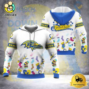 NFL Baltimore Ravens Down Syndrome Awareness 3D Hoodie