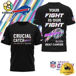 NFL Buffalo Bills Crucial Catch Intercept Cancer T-Shirt