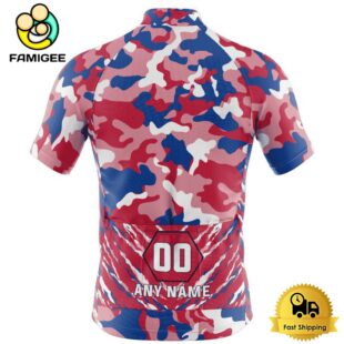 NFL Buffalo Bills Custom Name Colorful Camo Cycling Jersey, Cycling Shirts