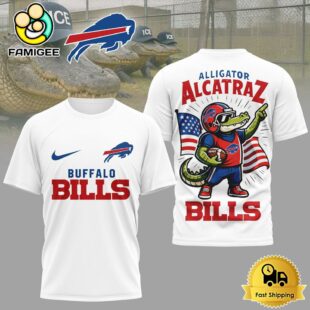 NFL Buffalo Bills Dangerous Alligator Alcatraz 3D Shirt