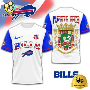 NFL Buffalo Bills Puerto Rican Heritage Day 3D Shirt