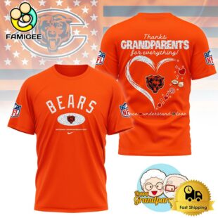NFL Chicago Bears Happy National Grandparents Day 3D Shirt
