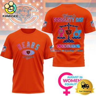 NFL Chicago Bears Happy Women’s Equality Day 3D Shirt