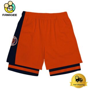 NFL Chicago Bears Team Logo Custom Name Double-deck Sport Shorts