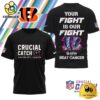NFL Cincinnati Bengals Crucial Catch Intercept Cancer T-Shirt