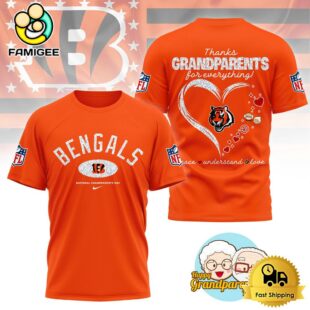 NFL Cincinnati Bengals Happy National Grandparents Day 3D Shirt