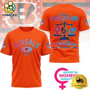 NFL Cincinnati Bengals Happy Women’s Equality Day 3D Shirt