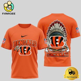NFL Cincinnati Bengals The Last Native American Hat 3D Shirt