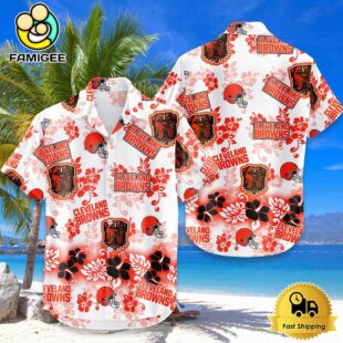 NFL Cleveland Browns Aloha Paradise Hawaiian Shirt