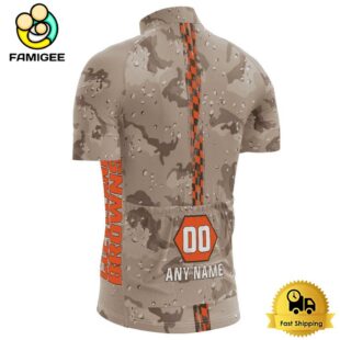 NFL Cleveland Browns Custom Name Desert Camo Cycling Jersey, Cycling Shirts