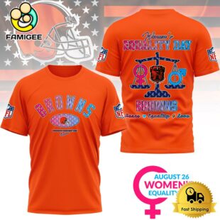 NFL Cleveland Browns Happy Women’s Equality Day 3D Shirt