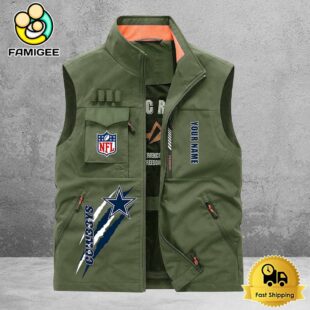NFL Dallas Cowboys Breathable Summer Sleeveless Jacket, Fishing Vest