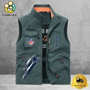 NFL Dallas Cowboys Breathable Summer Sleeveless Jacket, Fishing Vest