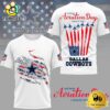 NFL Dallas Cowboys Celebrates National Aviation Day 3D Shirt