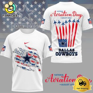 NFL Dallas Cowboys Celebrates National Aviation Day 3D Shirt