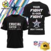 NFL Dallas Cowboys Crucial Catch Intercept Cancer T-Shirt