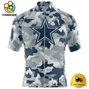 NFL Dallas Cowboys Custom Name Colorful Camo Cycling Jersey, Cycling Shirts