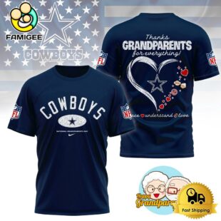 NFL Dallas Cowboys Happy National Grandparents Day 3D Shirt