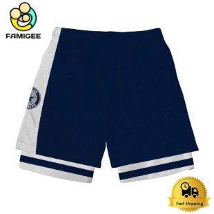 NFL Dallas Cowboys Team Logo Custom Name Double-deck Sport Shorts