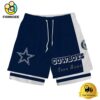 NFL Dallas Cowboys Team Logo Custom Name Double-deck Sport Shorts