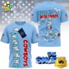 NFL Dallas Cowboys The Smurfs Movie 3D T-Shirt